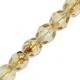 Czech Fire polished faceted glass beads 4mm Crystal picasso